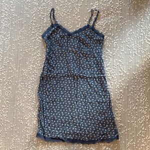 American Eagle Outfitters Navy Floral Slip Dress